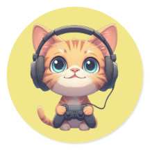 Rolig kattgamer – Present till kattälskare & gamer