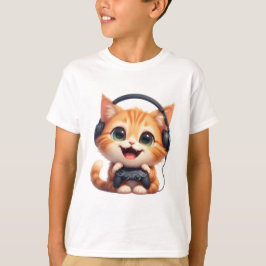 Rolig kattgamer – Present till kattälskare & gamer T Shirt