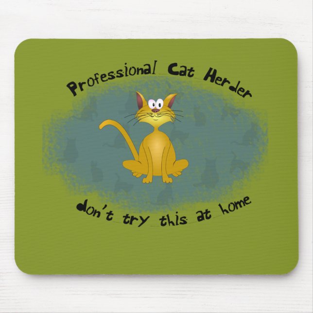 Rolig kattHerder Mousepad Musmatta (Framsidan)