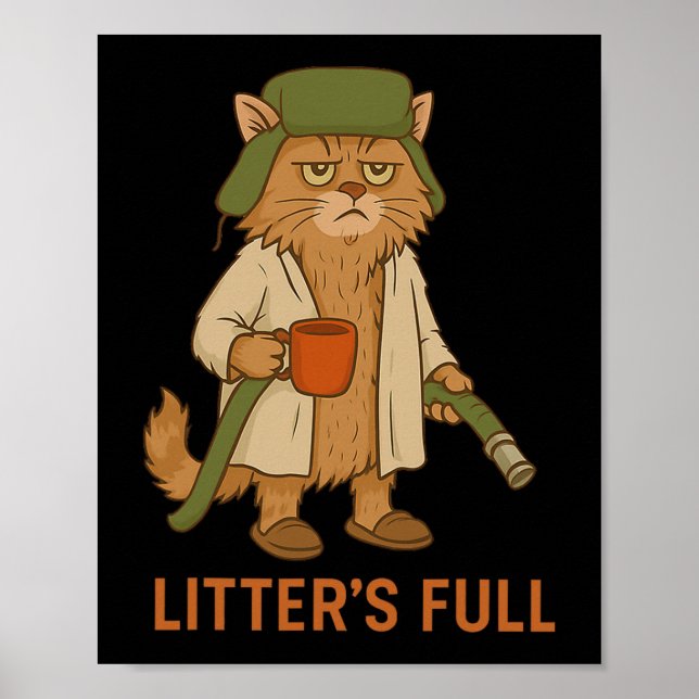 Rolig kattjul, kullens fulla katt  poster (Framsidan)