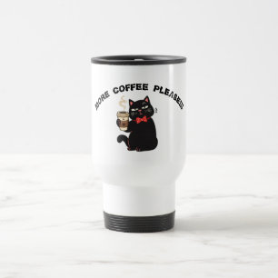 Rolig kattkaffedesign – “Mer kaffe tack” Resemugg