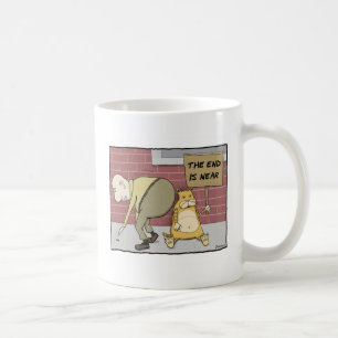 Rolig kattkaffemugg: End är nära Kaffemugg
