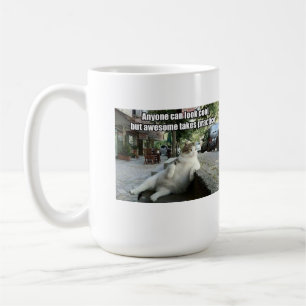 Rolig kattkaffemugg kaffemugg