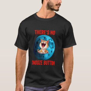 Rolig kattklocka som jamar på natten. t shirt