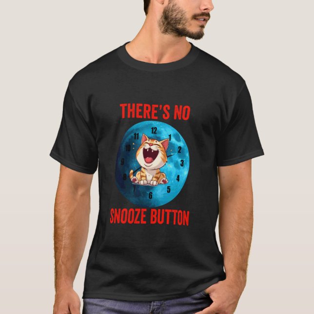 Rolig kattklocka som jamar på natten. t shirt (Framsida)