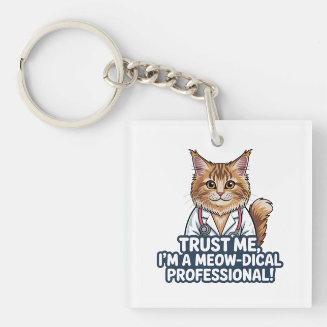 Rolig kattläkare Djurhumor Illustration (Framsidan)