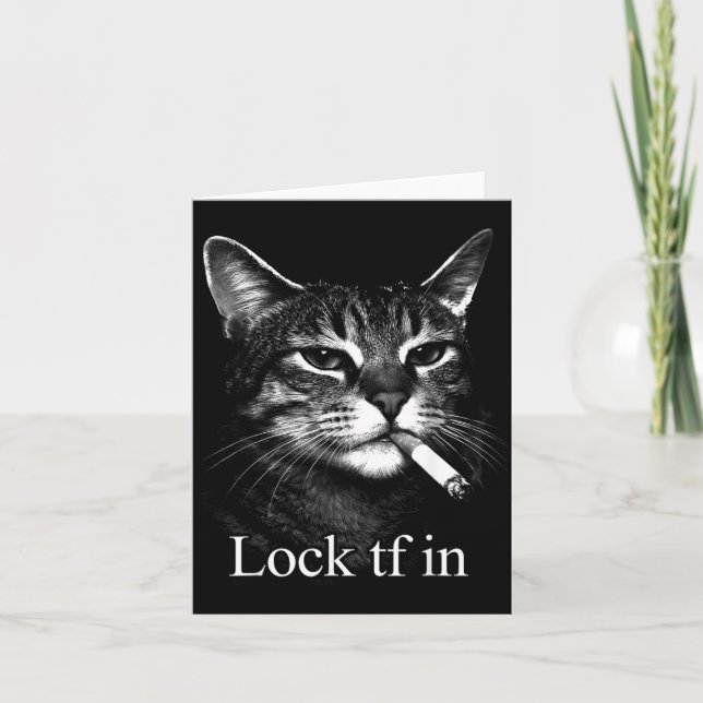 Rolig Kattlås Tf Kort (Framsida)