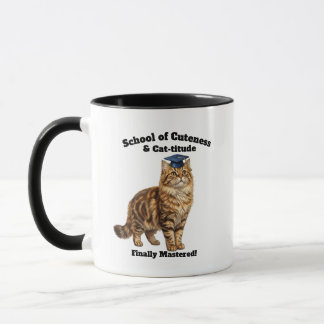 Rolig kattmamma-examensmugg - Personlig koffeigåva Mugg