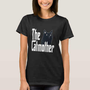 Rolig kattmamma kattmoder söt svart kattmamma Kitt T Shirt