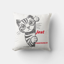 Rolig kattmamma present | Jest typografi design | Kudde