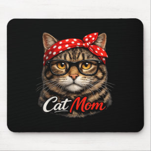 Rolig kattmamma söta kattälskare mors dag musmatta
