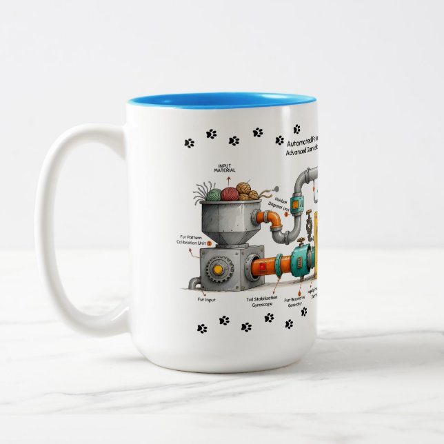 Rolig Kattmonteringsmaskin Mugg (Vänster)