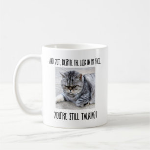 Rolig kattmugg, anpassad present till kattälskare kaffemugg