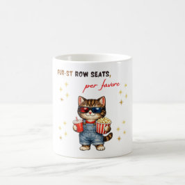 Rolig kattmugg för filmkväll kaffemugg