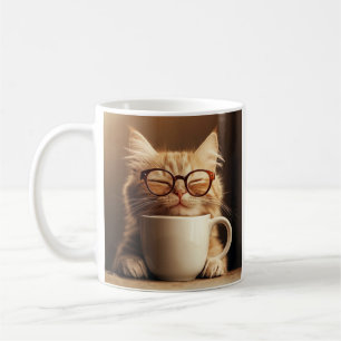 Rolig Kattmugg - Kaffetid Kaffemugg