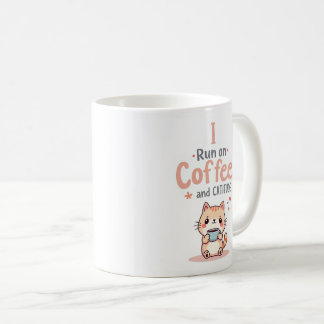 Rolig Kattmugg med Kaffe och Kattattityd Kaffemugg