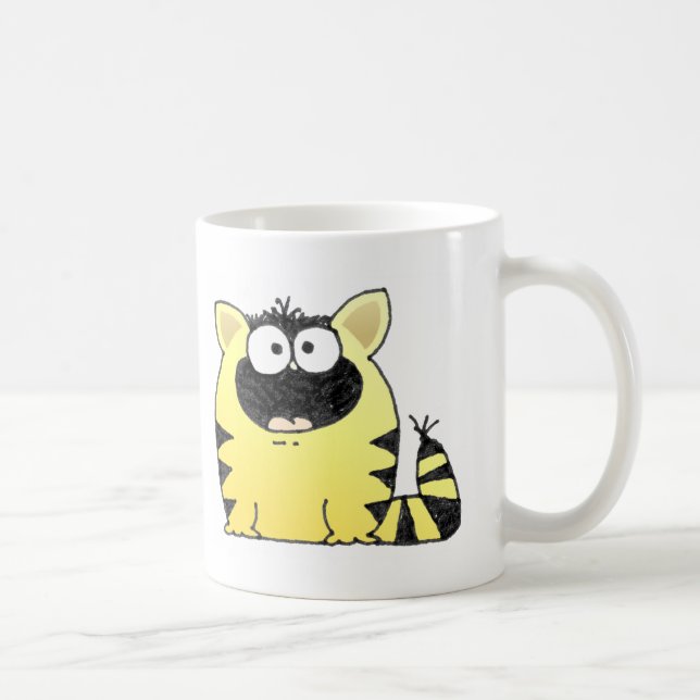 Rolig kattöverrrakning kaffemugg (Höger)