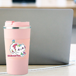 Rolig Kattserie Personlig Färgglad Kawaii Klistermärken