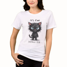 Rolig Kattskjorta | Det är okej jag mår bra Tee