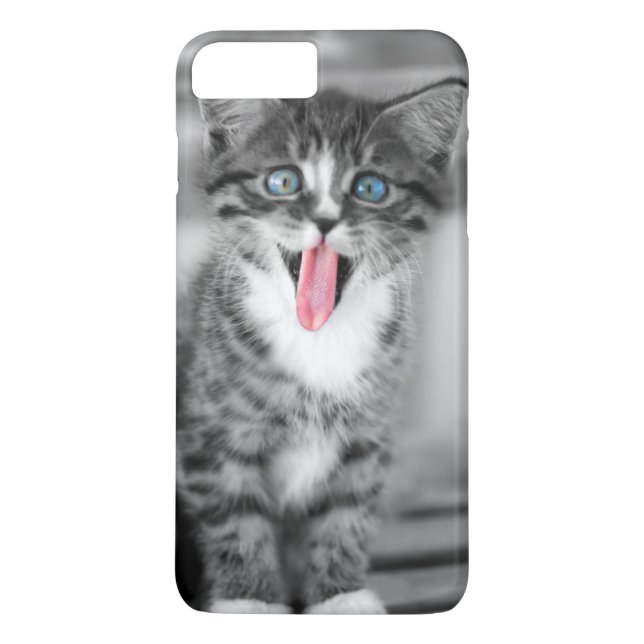 Rolig kattunge Case-Mate iPhone skal (Baksida)