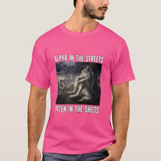 Rolig Kattunge I Lakanen Alfavarulv Varg Meme T Shirt
