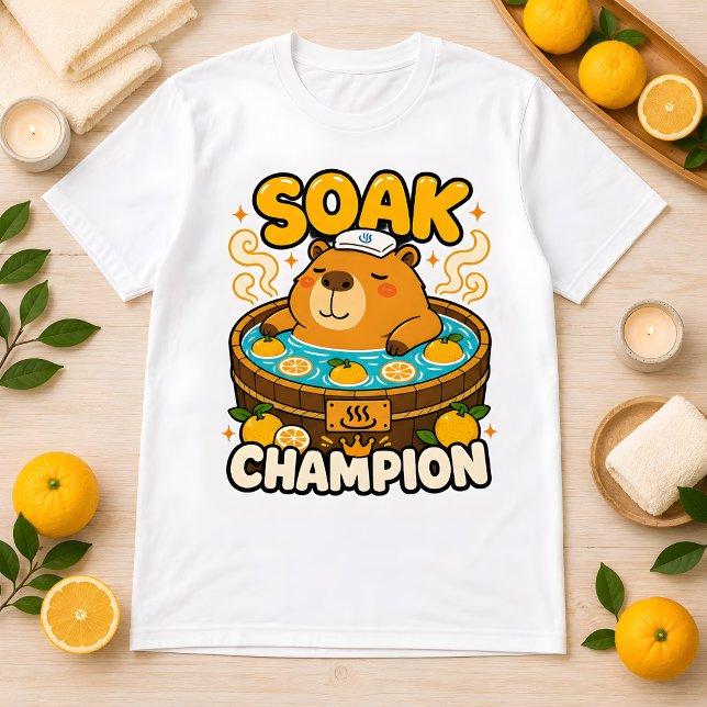 Rolig Kawaii Capybara Soak Mästare Onsen Tröja (Skapare uppladdad)
