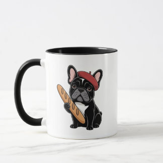 Rolig Kawaii Frenchie Kaffe kopp present för hundä