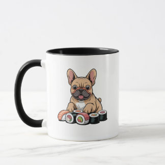 Rolig Kawaii Frenchie Kaffe kopp present för hundä