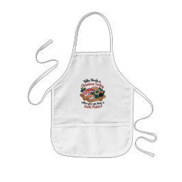 Rolig Kawaii jul Sushi Servering Barnförkläde