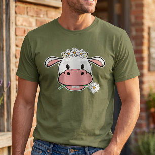 Rolig Kawaii Ko - Grafisk Design för Djurfantasten T Shirt