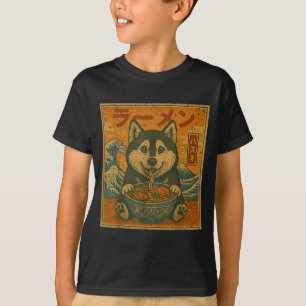 Rolig Kawaii Ramen Husky Japanska Nudlar Husky Ea T Shirt