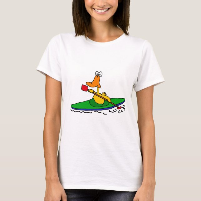 Rolig Kayaking anka CN Tee (Framsida)