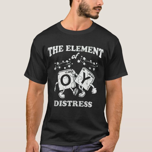 Rolig kemi Det grundläggande elementet av stress V T Shirt (Framsida)