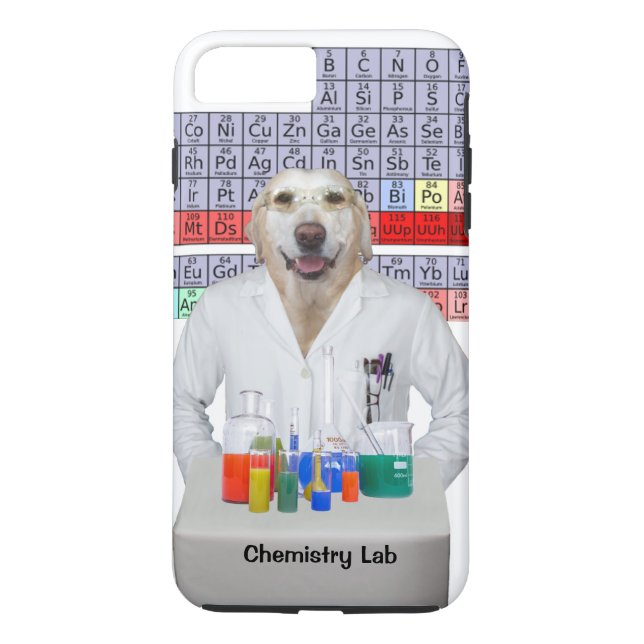 Rolig kemi Lab/Hund Case-Mate iPhone Skal (Baksida)