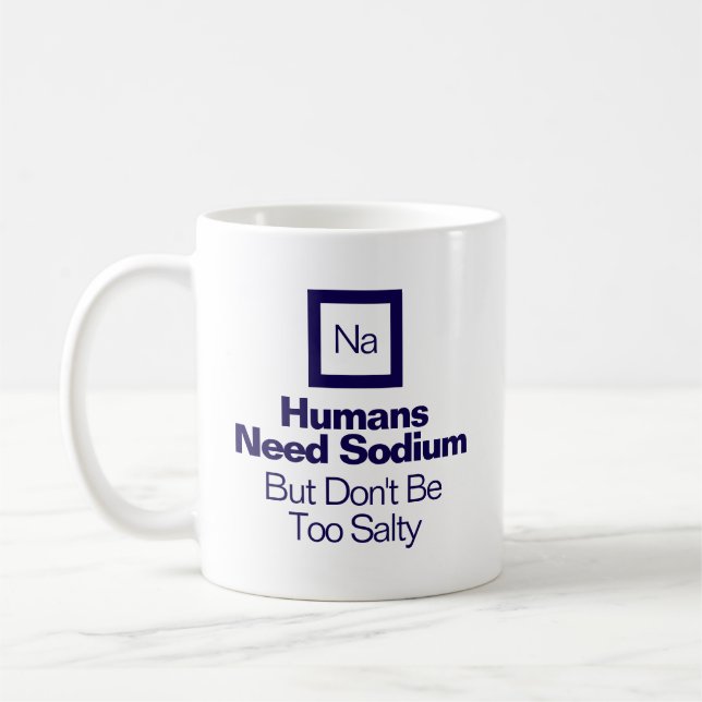 Rolig kemi-natriumcitat Nerd-gåva  Kaffemugg (Vänster)