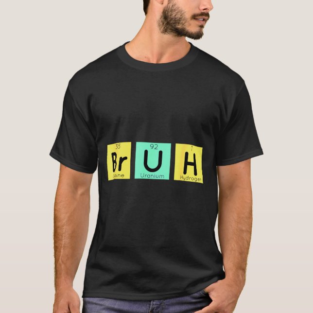 Rolig Kemigåva Meme Periodiska Systemet Meme T Shirt (Framsida)