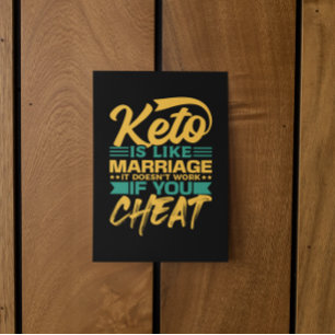 Rolig Keto Diet Svindlar Citat Vykort