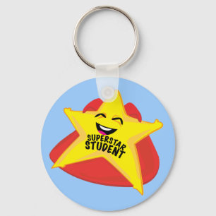 rolig keychain för världsstjärnastudent nyckelring