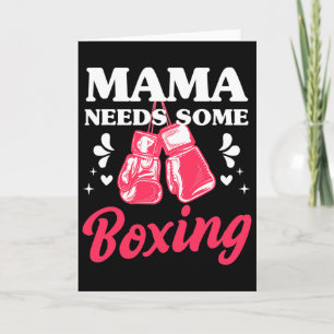 Rolig kickboxande mamma behöver lite boxningsträni kort