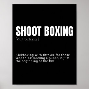 Rolig Kickboxningsentusiast Ordboksdefinition Poster