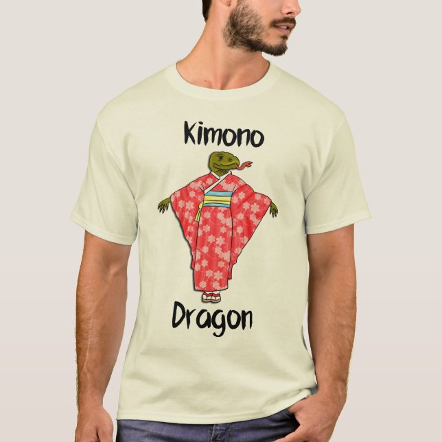 Rolig Kimonodrake T-shirt (Framsida)