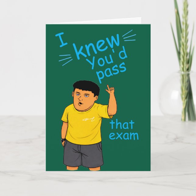 rolig Klarade juristexamen kort (Framsida)