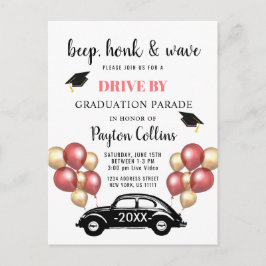 Rolig klass 2024 DRIVE BY Examenfest Meddelande Vykort