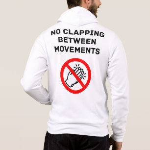 Rolig klassisk musik regel INGEN KLAPPNING Svart t Shirt
