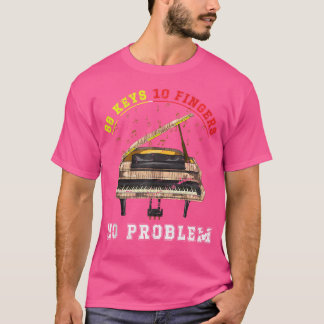 Rolig klassisk musiker pianistiskt musikinstrument t shirt