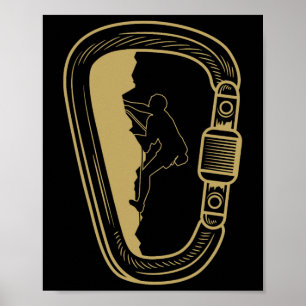 Rolig Klätterkarbinhängare Klänning Män Kvinnor Poster