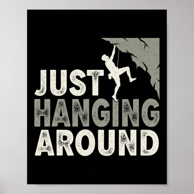 Rolig Klättra Bouldering Bergsklättring  Poster (Framsidan)