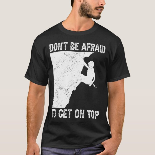 Rolig Klippklättring Bouldering  T Shirt (Framsida)