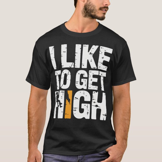 Rolig Klippklättring För Bergs Inomhus T Shirt (Framsida)