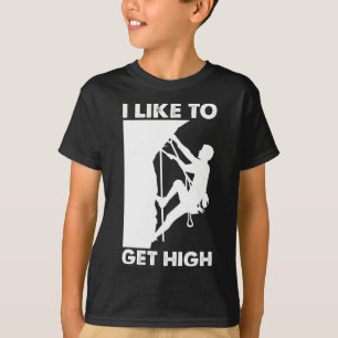 Rolig Klippklättring För Män Kvinnor Berg Inomhus T Shirt